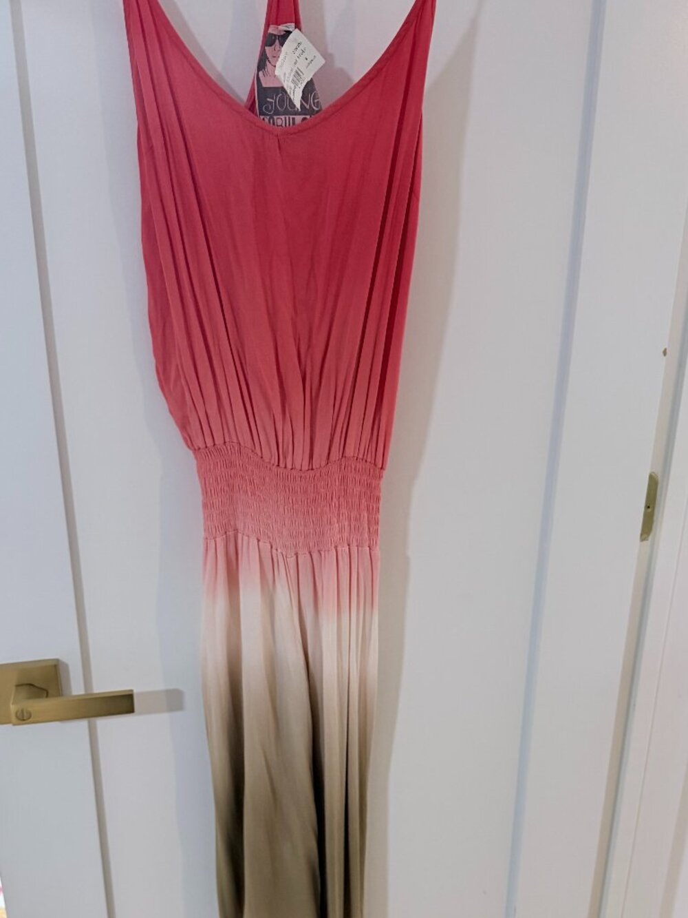 Young Fabulous & Broke Fire Ombre Maxi Jumpsuit NWT Size Small